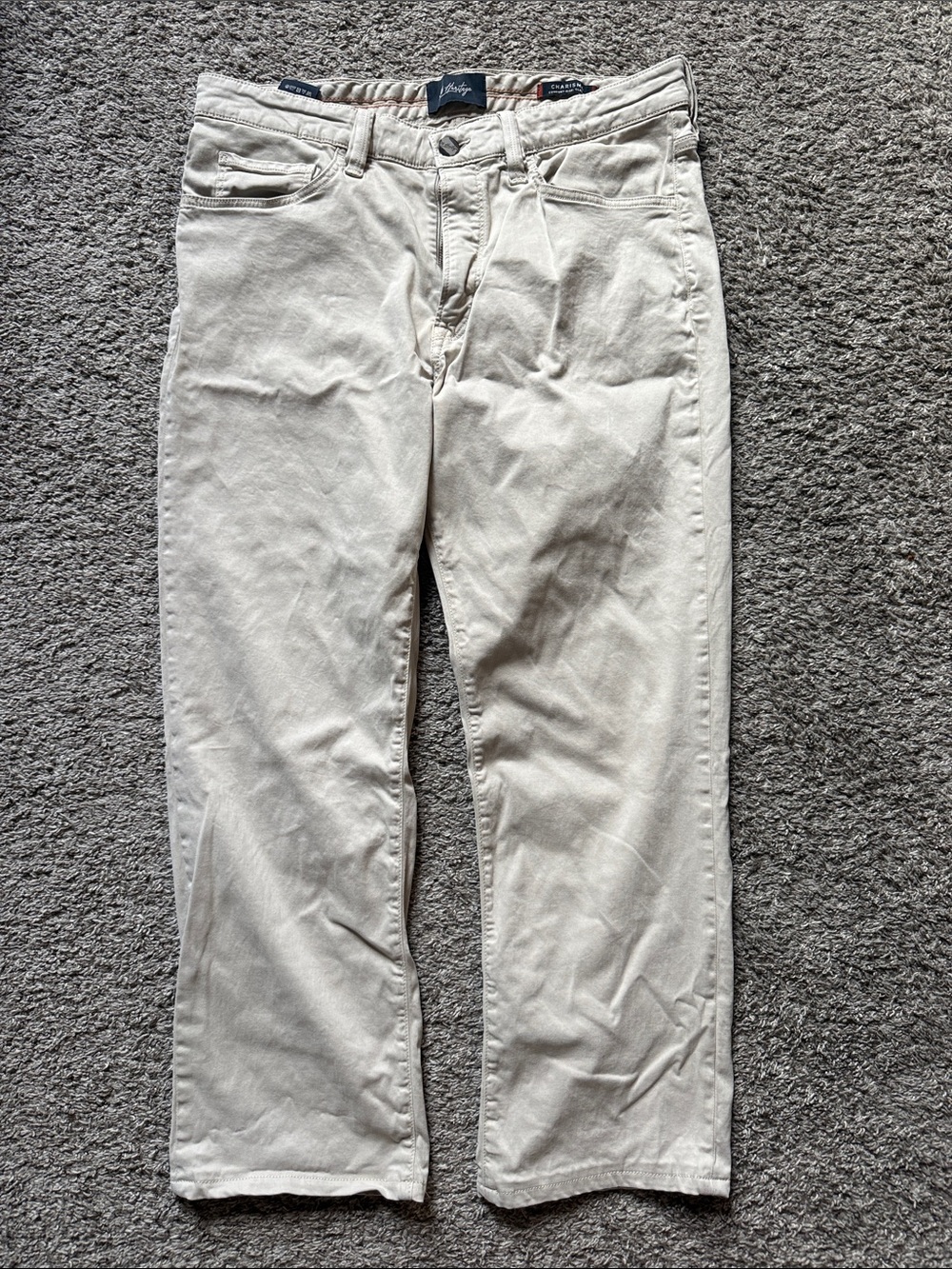 Men's Light Tan Chino Pants - Classic Straight Fit